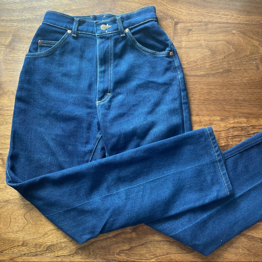 Vintage 80s Lee High-Waisted Jeans - Picture 3 of 9